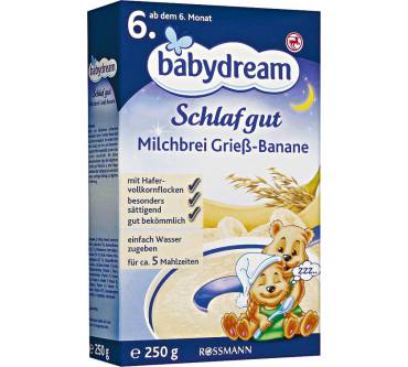 Produktbild Rossmann / Babydream Schlaf gut Milchbrei Grieß-Banane