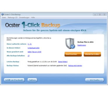 Produktbild Ocster 1-Click Backup