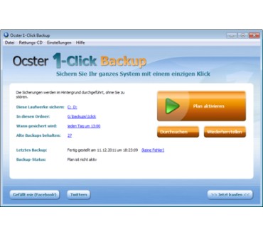 Produktbild Ocster 1-Click Backup