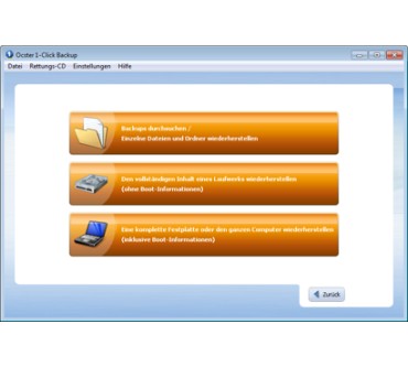 Produktbild Ocster 1-Click Backup