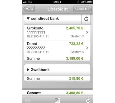 Produktbild Comdirect Banking App