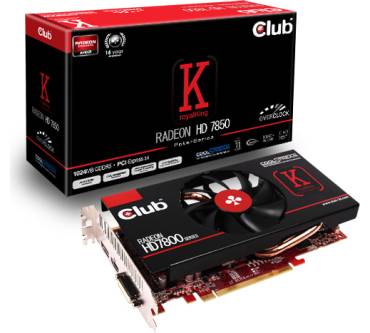 Produktbild Club 3D Radeon HD 7850 Royal King (1GB)