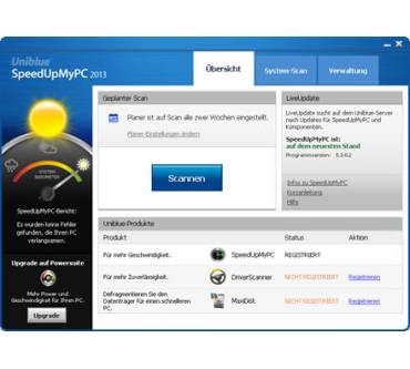 Produktbild Uniblue SpeedUpMyPC 2013