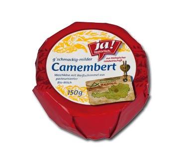 Produktbild Ja! Natürlich G'schmackig-milder Camembert