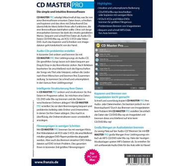 Produktbild Franzis CD Master Pro