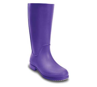 Produktbild Crocs Wellie Patent Rain Boot Women W9, parrot green / ocean