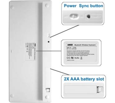 Produktbild Anker Bluetooth Wireless Tastatur