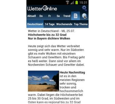 Produktbild wetteronline.de WetterApp