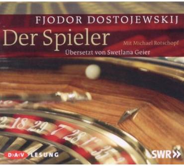 Produktbild Fjodor M. Dostojewskij Der Spieler (gelesen von Michael Rotschopf)