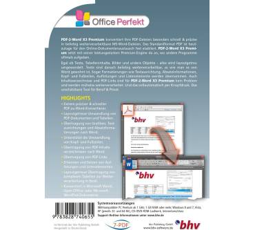 Produktbild bhv PDF-2-Word X3 Premium