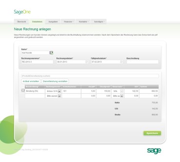 Produktbild SageOne Finanzen & Buchhaltung