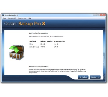 Produktbild Ocster Backup Pro 8