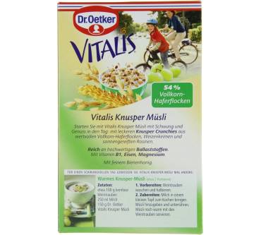 Produktbild Dr. Oetker Vitalis Knusper Müsli