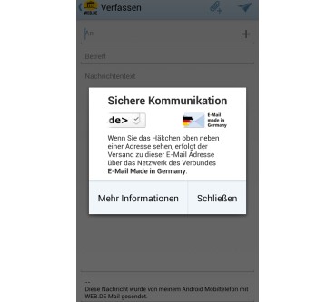 Produktbild web.de Mail App