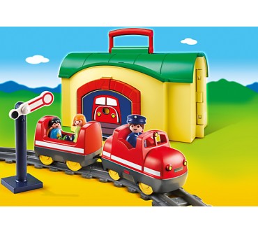 Produktbild Playmobil 1.2.3 Meine Mitnehm-Eisenbahn (6783)