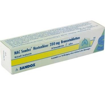 Produktbild Sandoz NAC Sandoz Hustenlöser 200 mg Brausetabletten