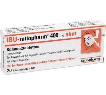 Produktbild IBU-Ratiopharm 400 mg akut, Filmtabletten