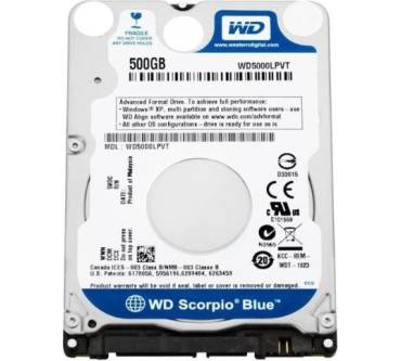 Produktbild Western Digital Scorpio Blue 500 GB (WD5000LPVT)