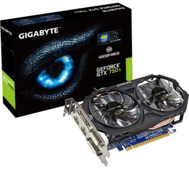 Produktbild GigaByte GeForce GTX 750 Ti WindForce 2X OC (1033MHz)