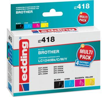 Produktbild Edding kompatible Patronen für Brother (304, 305, 306, 307)