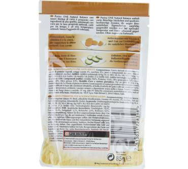 Produktbild Purina One Natural Balance mit Rind, Karotten und Zucchini