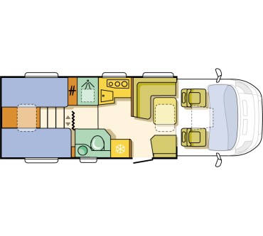 Produktbild Adria Coral Plus S 670 SL 2.3 JTDM 130 6-Gang manuell (96 kW)