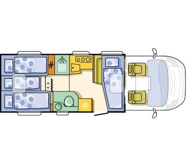 Produktbild Adria Coral Plus S 670 SL 2.3 JTDM 130 6-Gang manuell (96 kW)