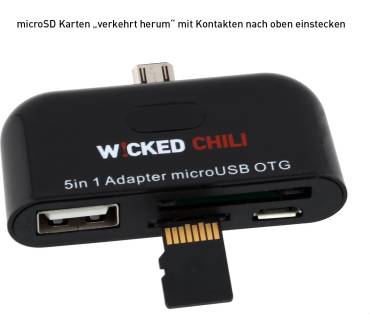 Produktbild Wicked Chili 5in1 Adapter microUSB OTG