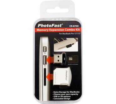 Produktbild PhotoFast Memory Expansion Combo Kit CR-8700