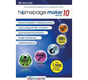 Produktbild bhv Homepage Maker 10 Ultimate