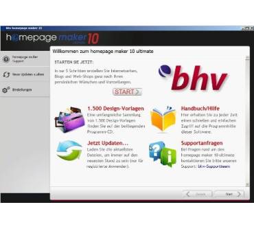 Produktbild bhv Homepage Maker 10 Ultimate