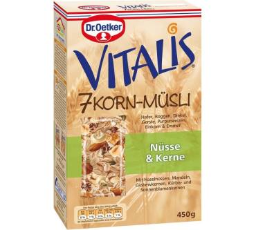 Produktbild Dr. Oetker Vitalis 7 Korn-Müsli Nüsse & Kerne