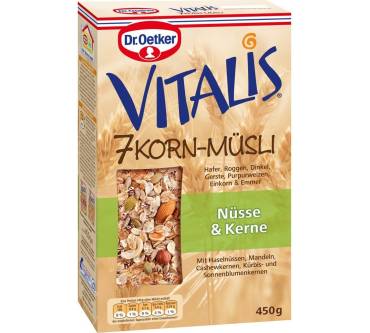 Produktbild Dr. Oetker Vitalis 7 Korn-Müsli Nüsse & Kerne