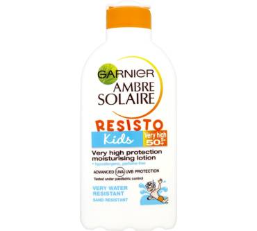 Produktbild Garnier Ambre Solaire Resisto Kids Sonnenschutz Milch LSF 50+