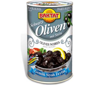 Produktbild Baktat Schwarze Oliven mit Stein (leicht gesalzen)