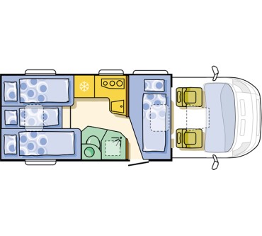 Produktbild Adria Coral Axess S 600 SL 130 Multijet 6-Gang manuell (96 kW)