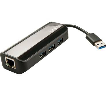 Produktbild Lindy USB 3.0 Hub & Gigabit-Ethernet-Adapter (43122)