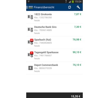 Produktbild Star Finanz 1822direkt-Banking App