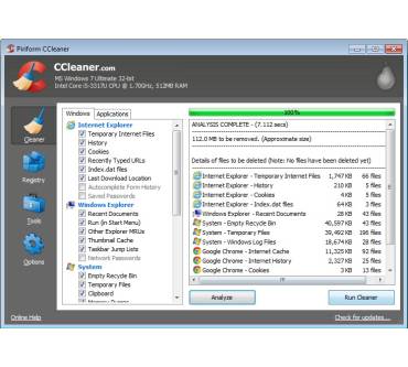 Produktbild Piriform CCleaner Free 4.13