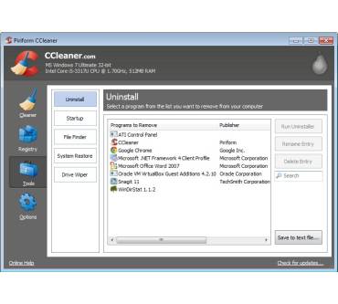 Produktbild Piriform CCleaner Free 4.13