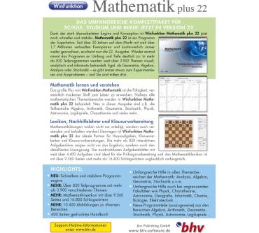 Produktbild bhv WinFunktion Mathematik plus 22