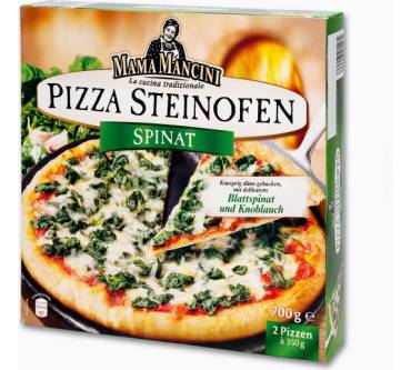 Produktbild Aldi Nord / Mama Mancini Pizza Steinofen Spinat