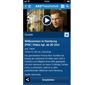 Produktbild ARD Mediathek App (für iOS)