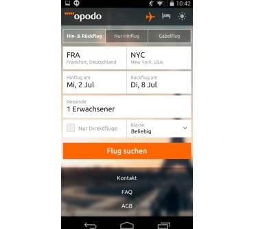 Produktbild Opodo App (für Android)