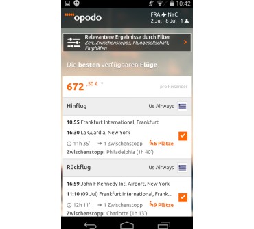 Produktbild Opodo App (für Android)