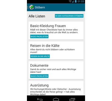 Produktbild MOOP Packlisten To Go (für Android)