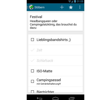 Produktbild MOOP Packlisten To Go (für Android)