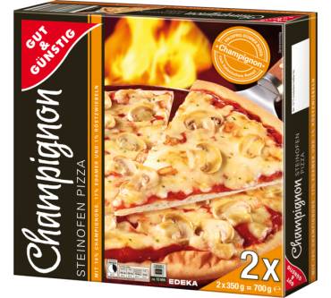 Produktbild Edeka / Gut & Günstig Steinofen Pizza Champignon