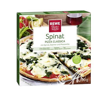 Produktbild Rewe / Beste Wahl Spinat Pizza Classica