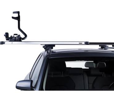 Produktbild Thule ProRide 591 mit SlideBar 891 und Rapid Railing 757